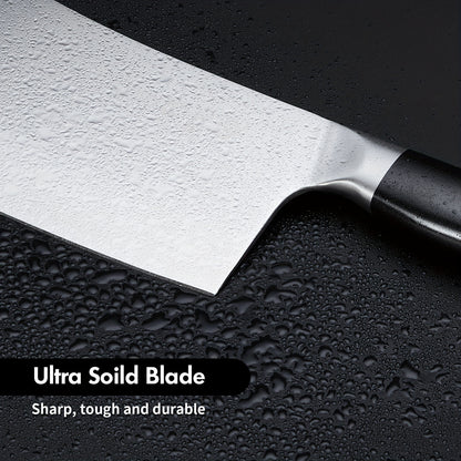 SHI BA ZI ZUO Chef's knife Kitchen knife High-quality stainless steel butcher knife Chinese cutting knife with full tang blade for cutting meat from bone