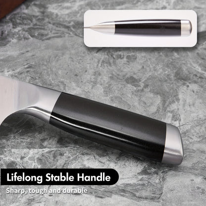 SHI BA ZI ZUO 18cm Chinese chef's knife, chef's knife, thin and light kitchen knife, stainless steel vegetable knife, vegetables and chopping small bones