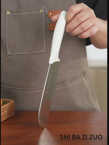 SHI BA ZI ZUO Meat Knife High Carbon Steel Chef Knife for Effortless Cutting and Slicing,Professional Kitchen Knife with Anti-Slip Plastic Handle